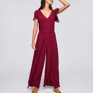 LOFT flutter wide leg jumpsuit - NWT!! GORGEOUS.